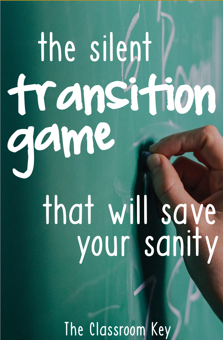 The Silent Transition Game that will Save Your Sanity - try this when you need a minute to get ready for your next lesson, a great trick for elementary teachers
