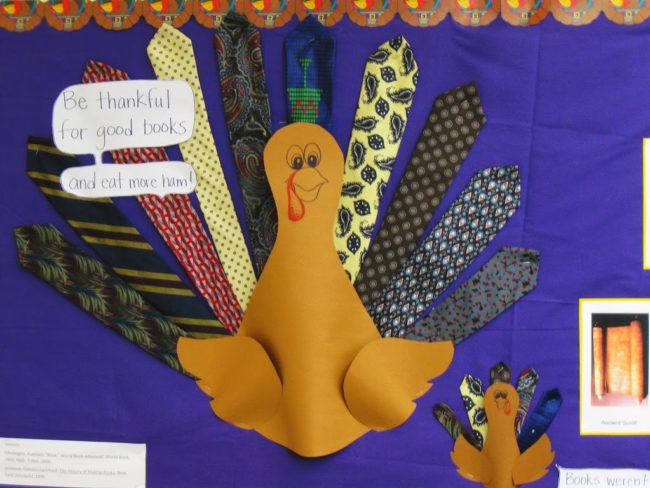 neck tie turkey bulletin board