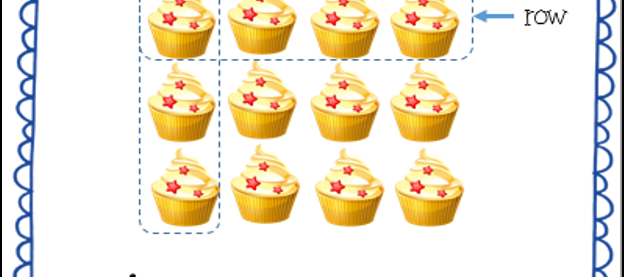 arrays array anchor chart, helpful in the 2nd grade math class