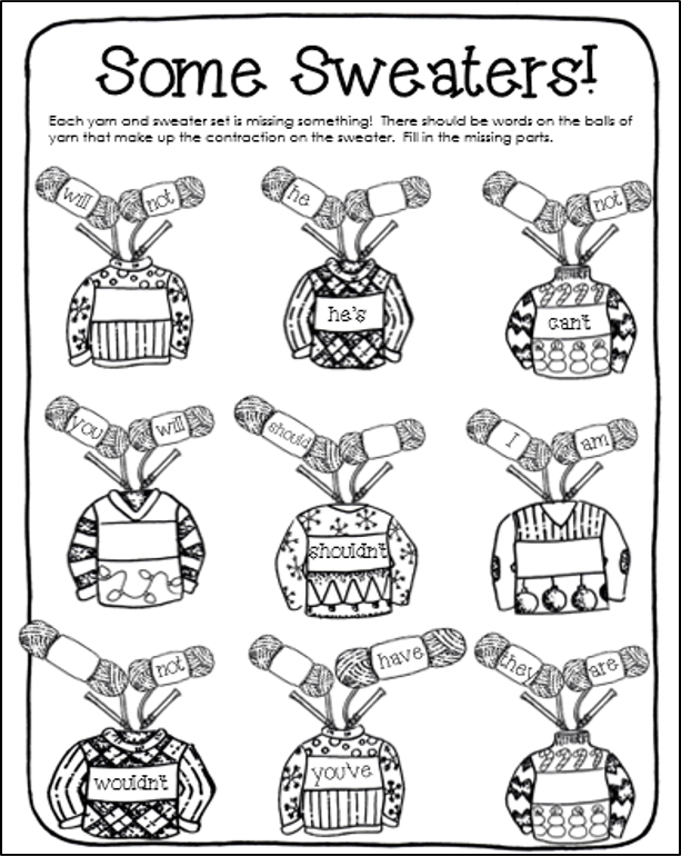 Design An Ugly Christmas Sweater Worksheet