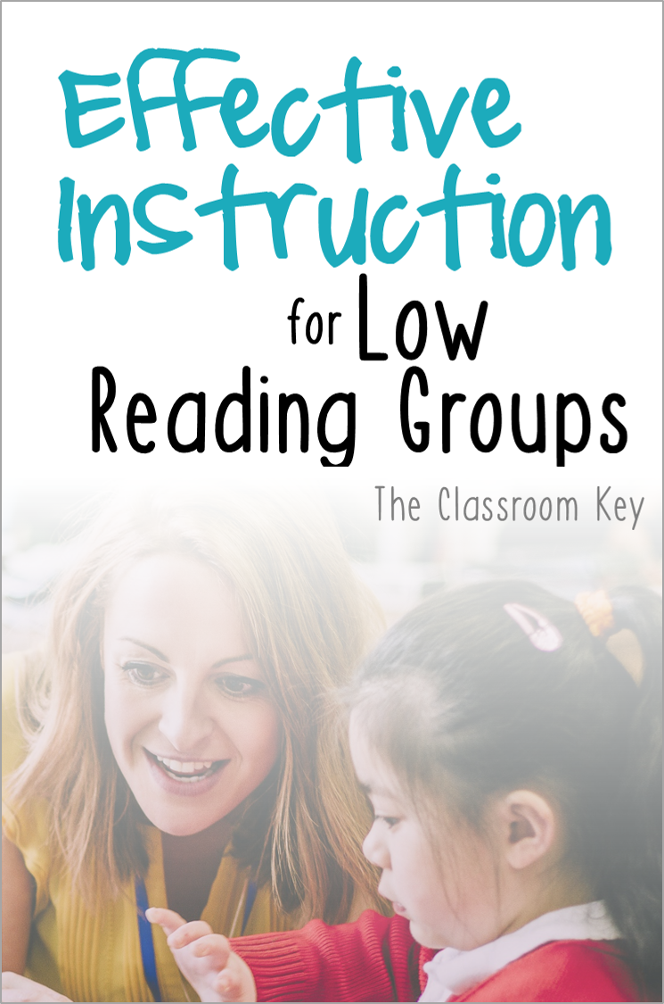 Effective Instruction for Low Reading Groups - for 1st, 2nd, and 3rd grade teachers