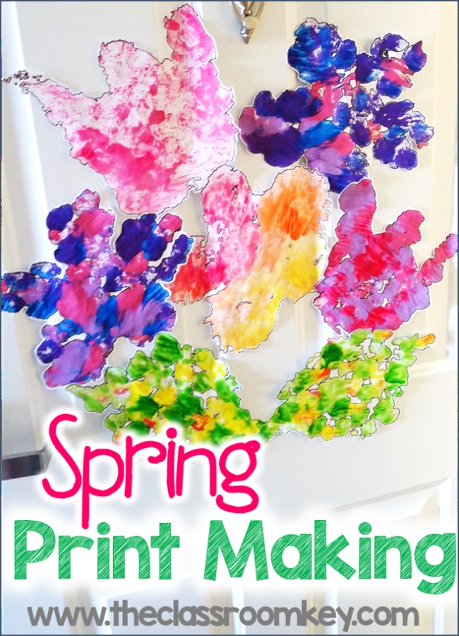 Spring printmaking activity