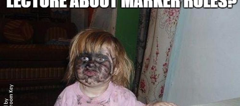 Optimized-marker girl teacher humor, markers...rookie mistake! #teacherproblems