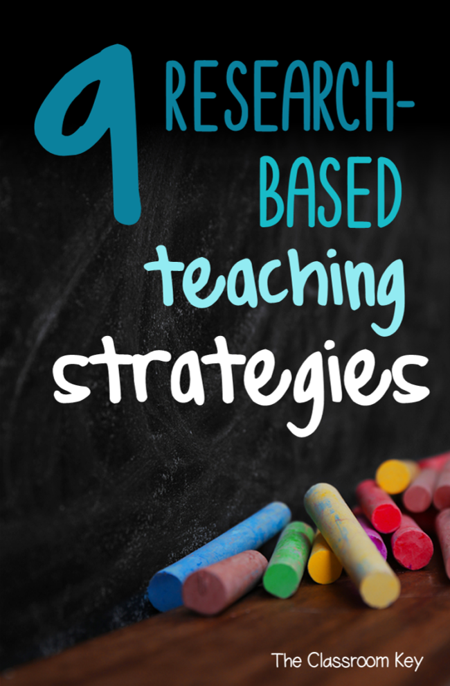 9 Research-Based Teaching Strategies for elementary teachers