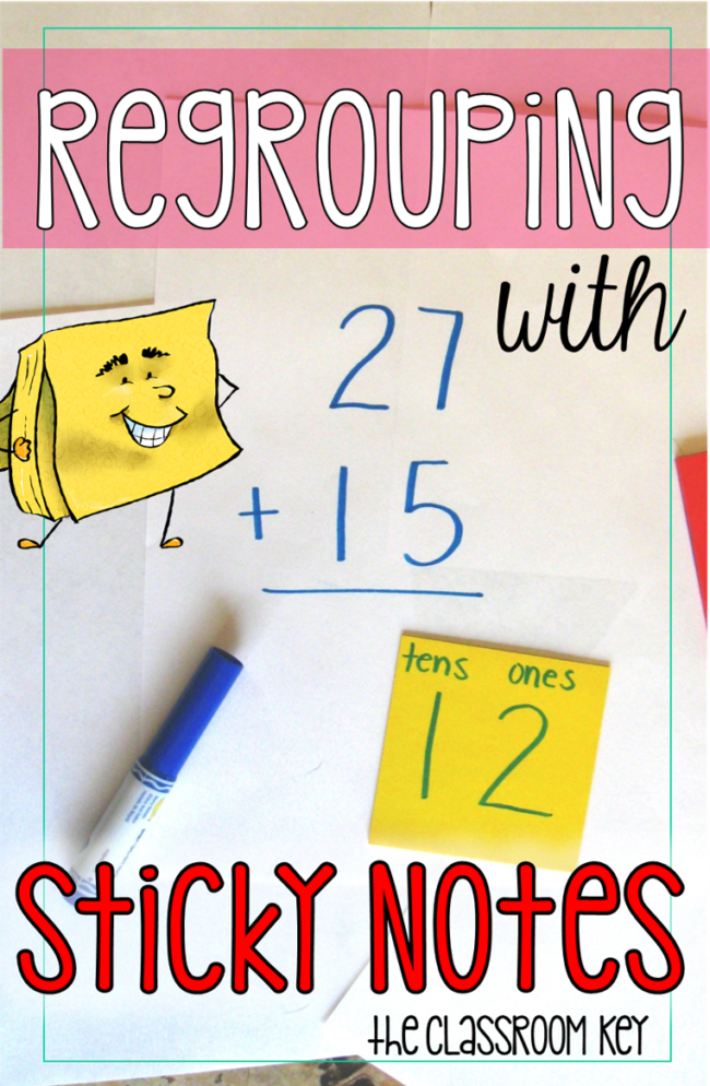 regrouping with sticky notes