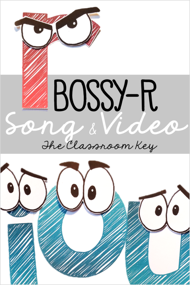 FREE Bossy R song and video is a fun way to practice r controlled vowel phonics patterns