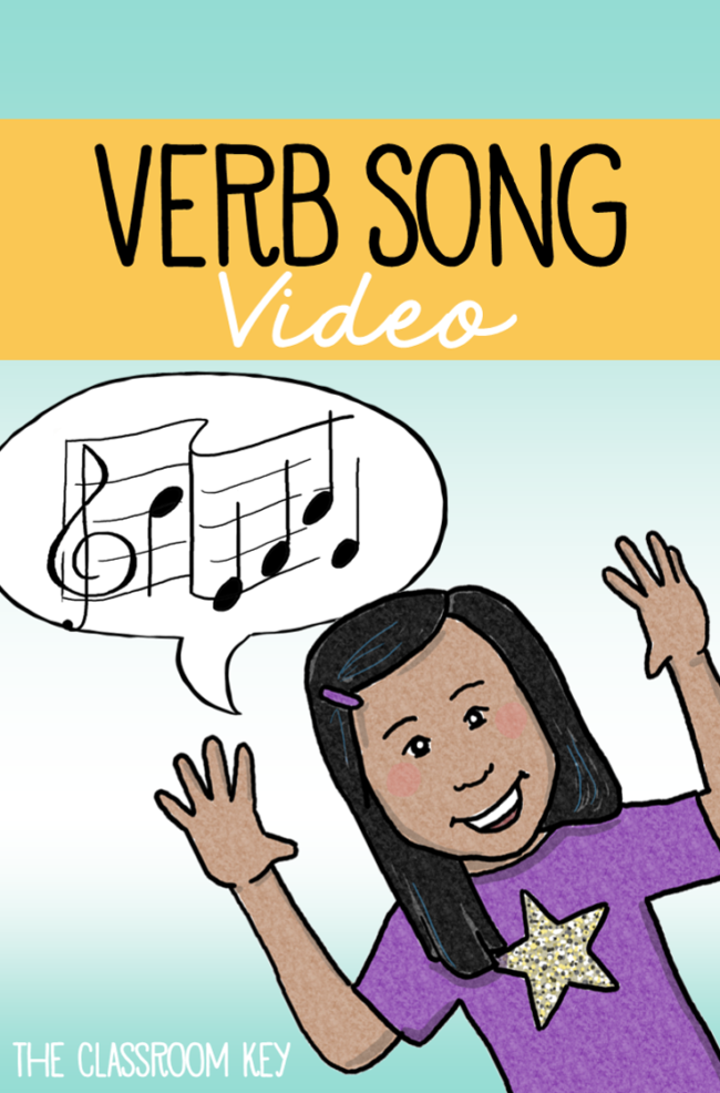 verb-song-pin Use this free song and video to teach your students verbs