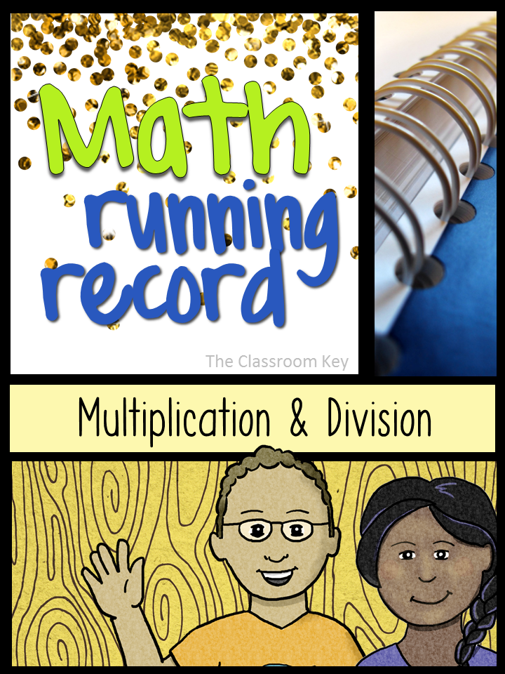Math Running Record, Multiplication and Division, for tracking math fact strategies