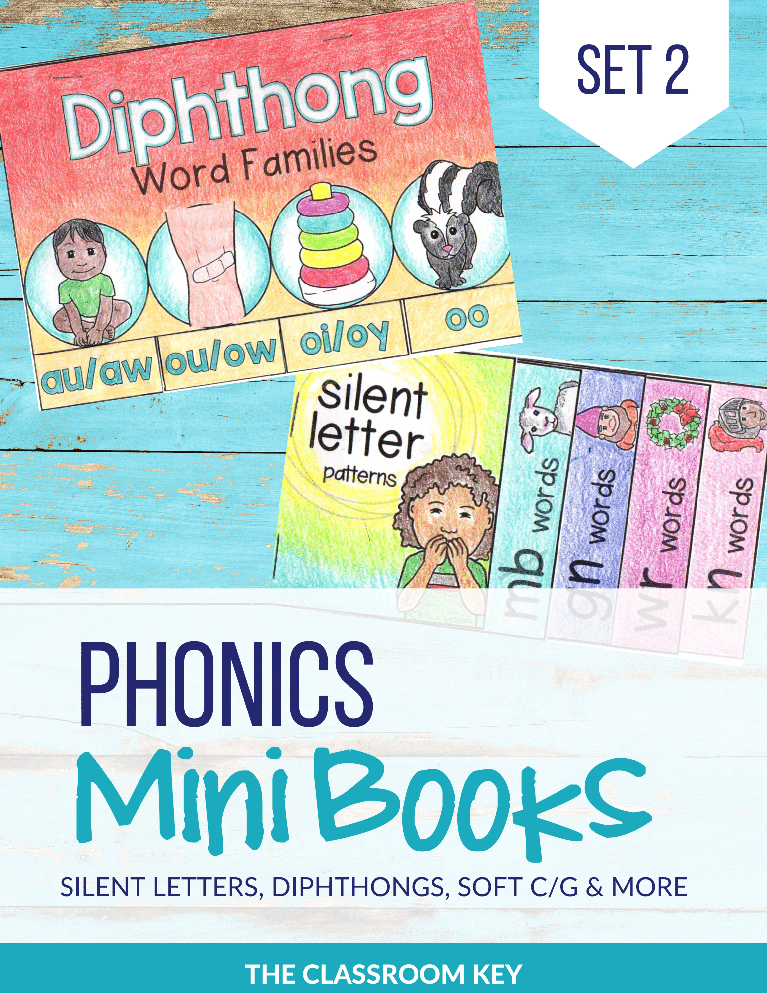 Improve reading skills with phonics mini books. Each page has words lists for various phonics patterns including silent letters, diphthongs, and more! perfect for reading groups or intervention in second or third grade