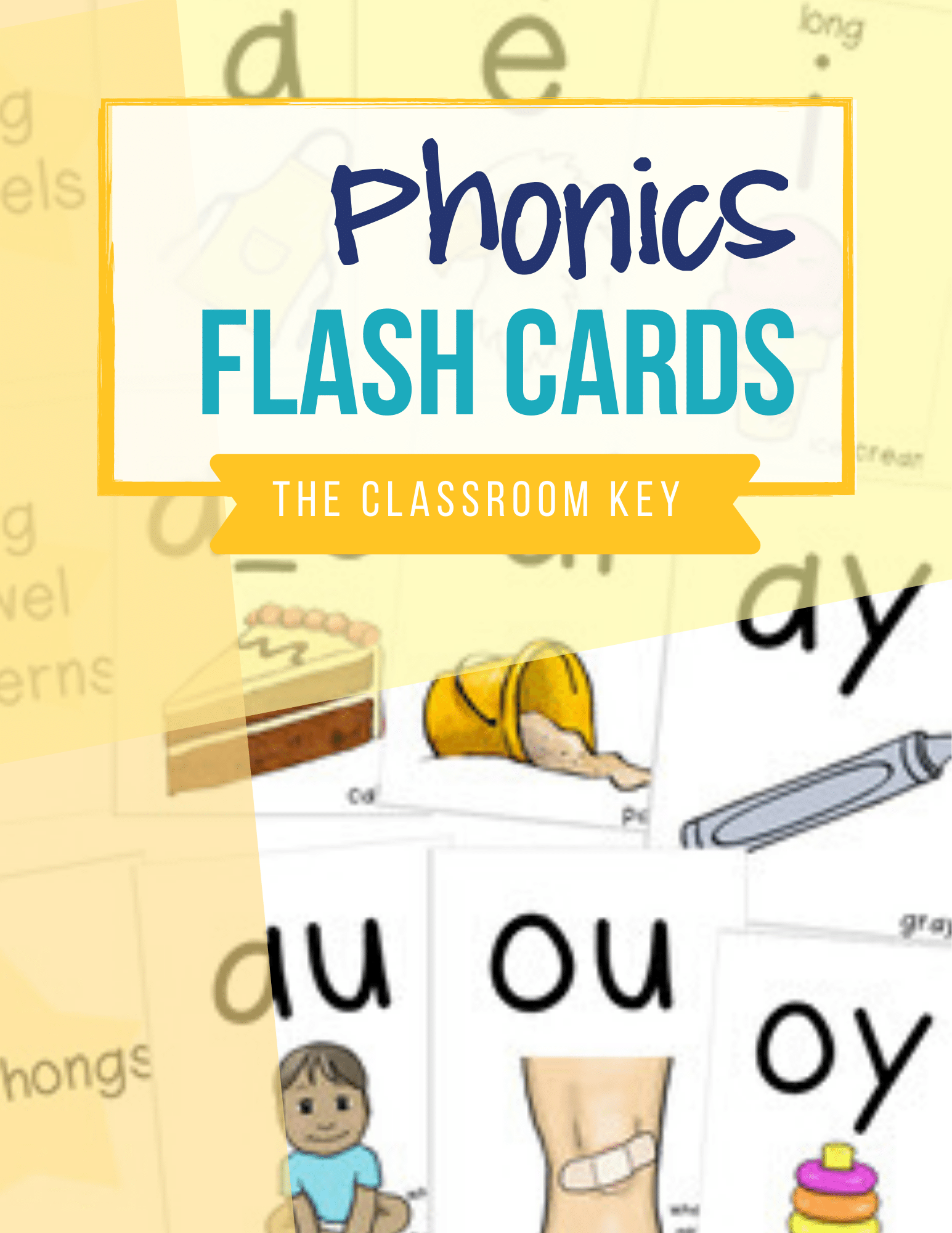 Teach letter sounds, phonemes, and phonics patterns with this set of colorful flash cards. Appropriate for kindergarten, 1st grade, or 2nd grade.