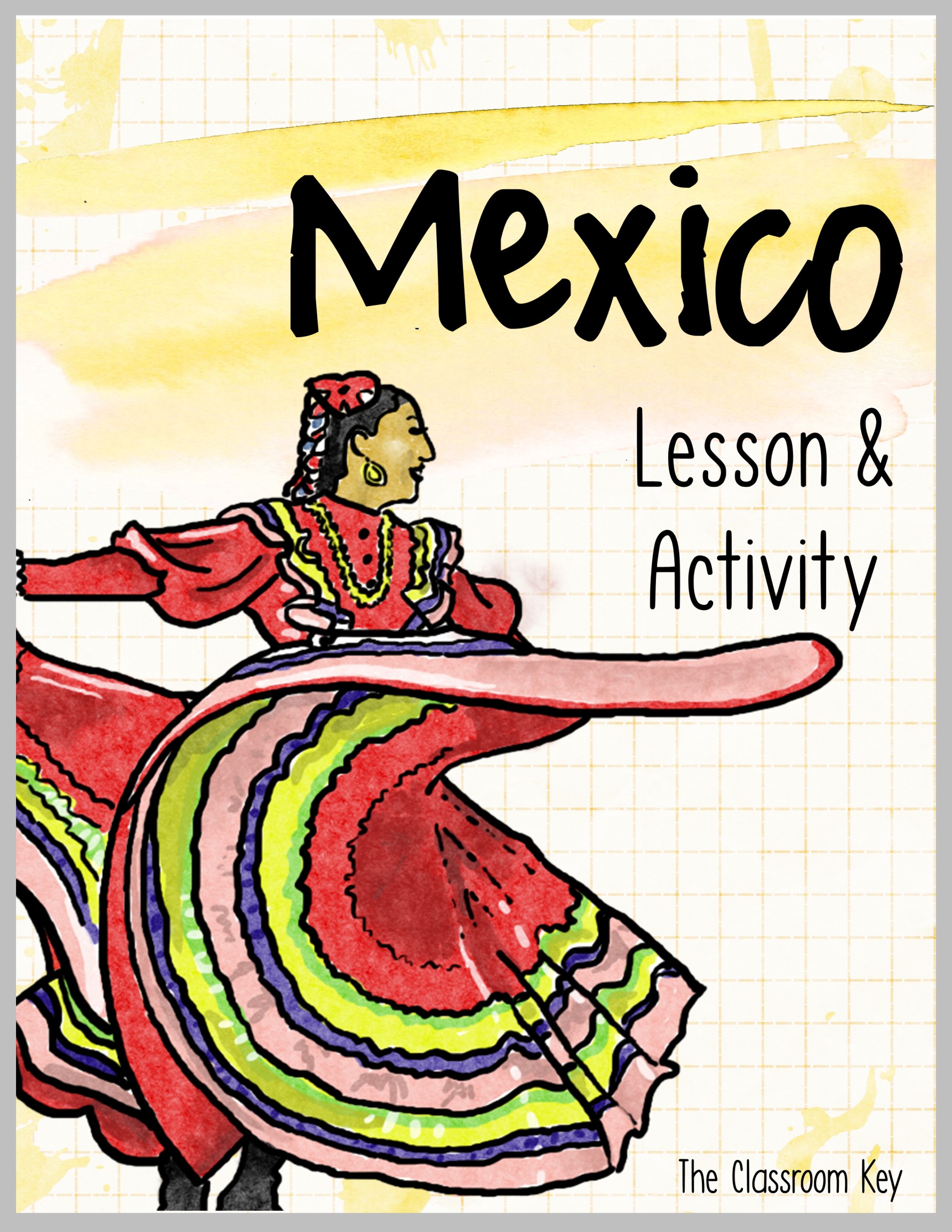 Mexico lesson and activity, teach students with an engaging powerpoint lesson and then complete a tab book, perfect for 1st, 2nd, and 3rd grade social studies or an around the world or multicultural night