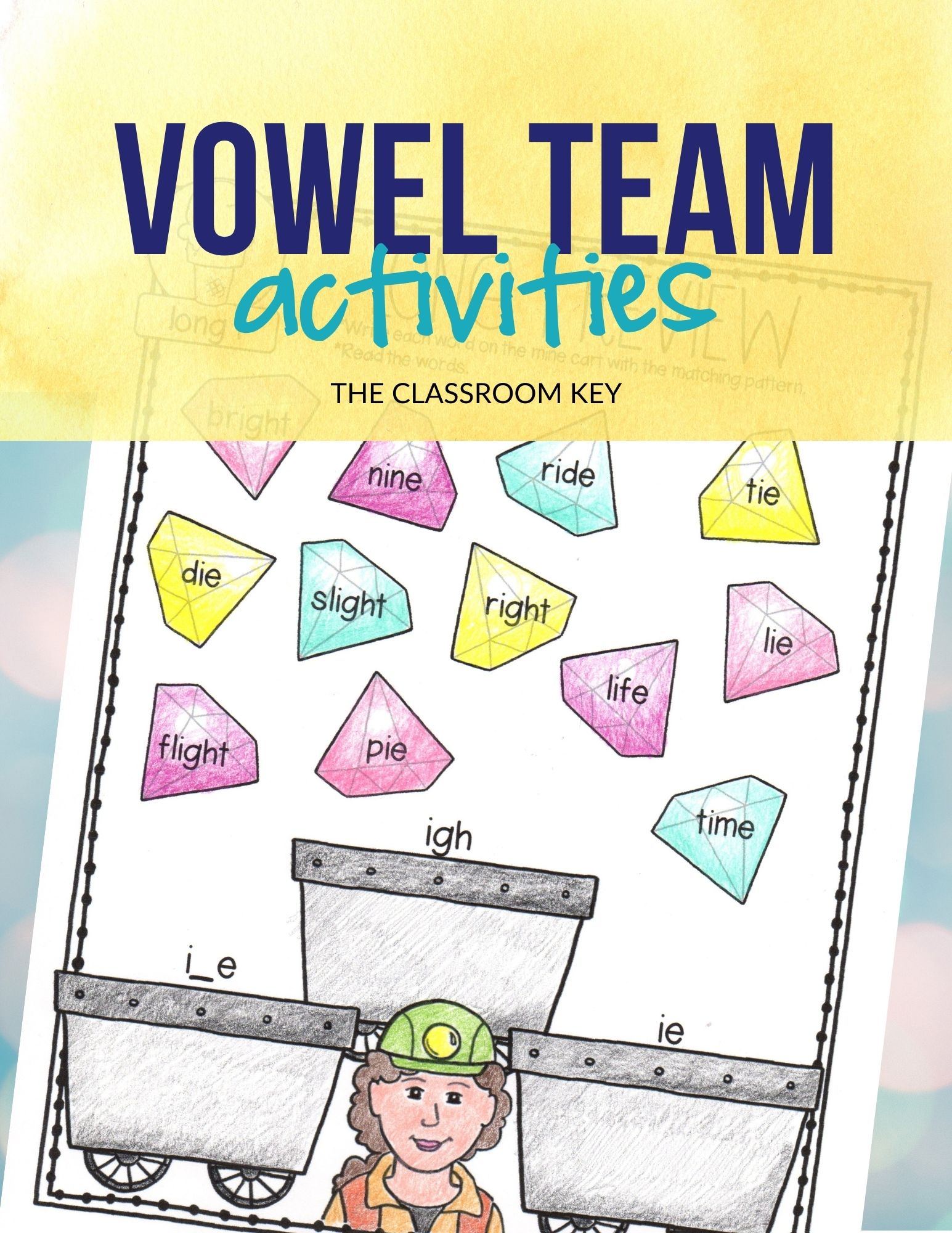 Vowel team practice activities, teach phonics effectively with no-prep printables for 2nd or 3rd grade