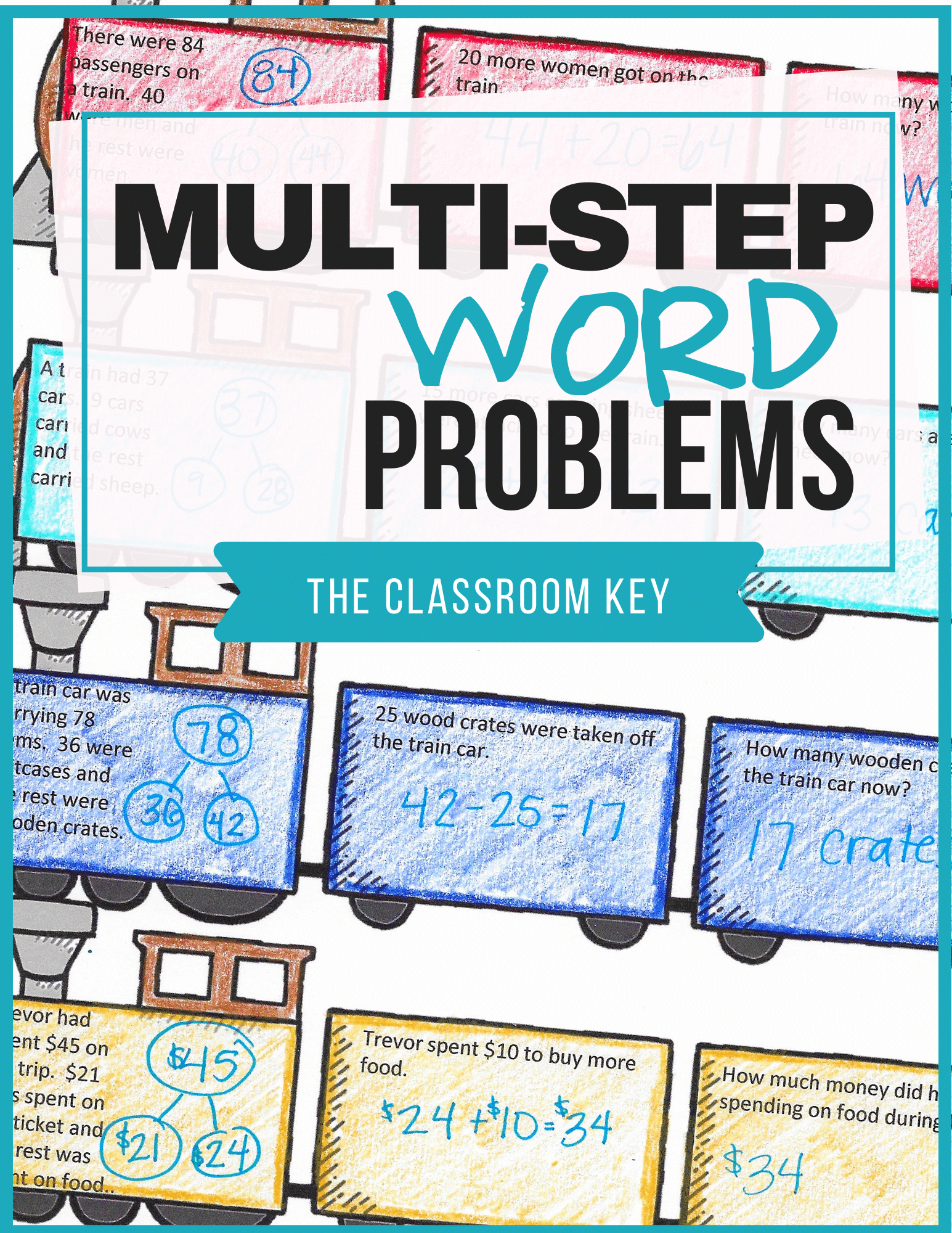Teach kids to accurately solve two step word problems with this resource for second graders. It uses addition and subtraction situations as well as the CGI problem types. Addresses Common Core standards OA.2.1.A