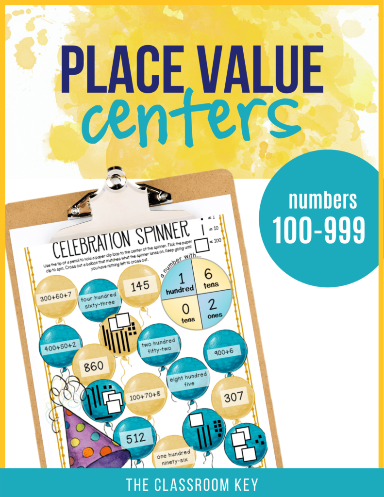 Place Value Centers 100-999 - The Classroom Key