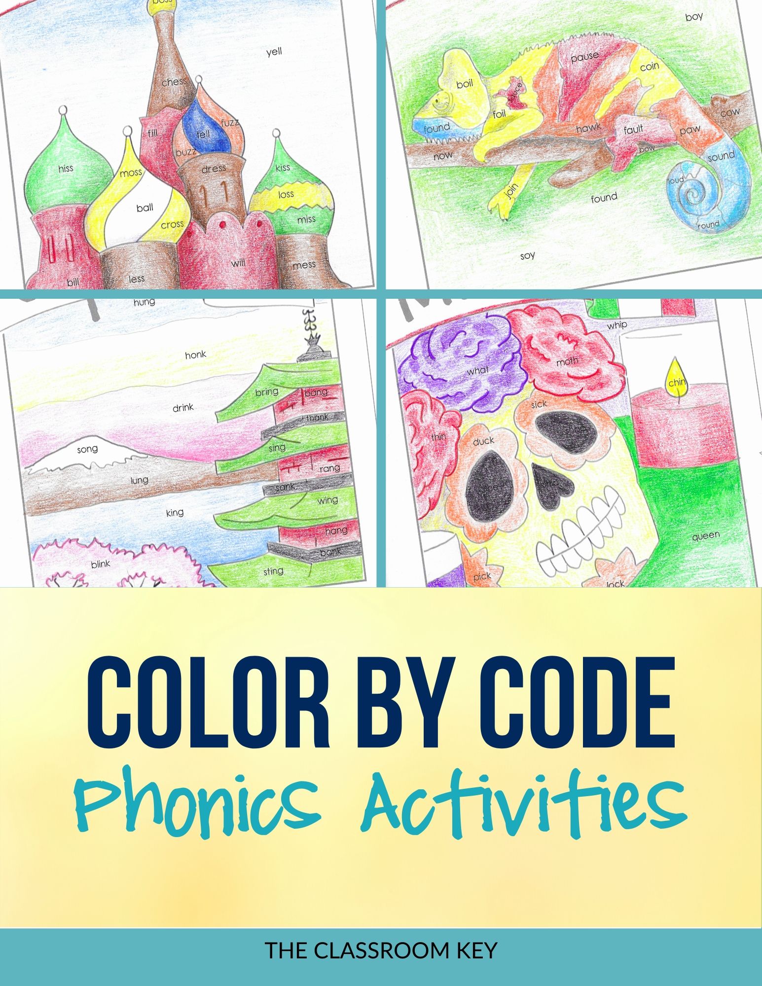 Engaging phonics practice activities for 1st or 2nd grade students. These color by code pages are fun for a literacy center or independent practice