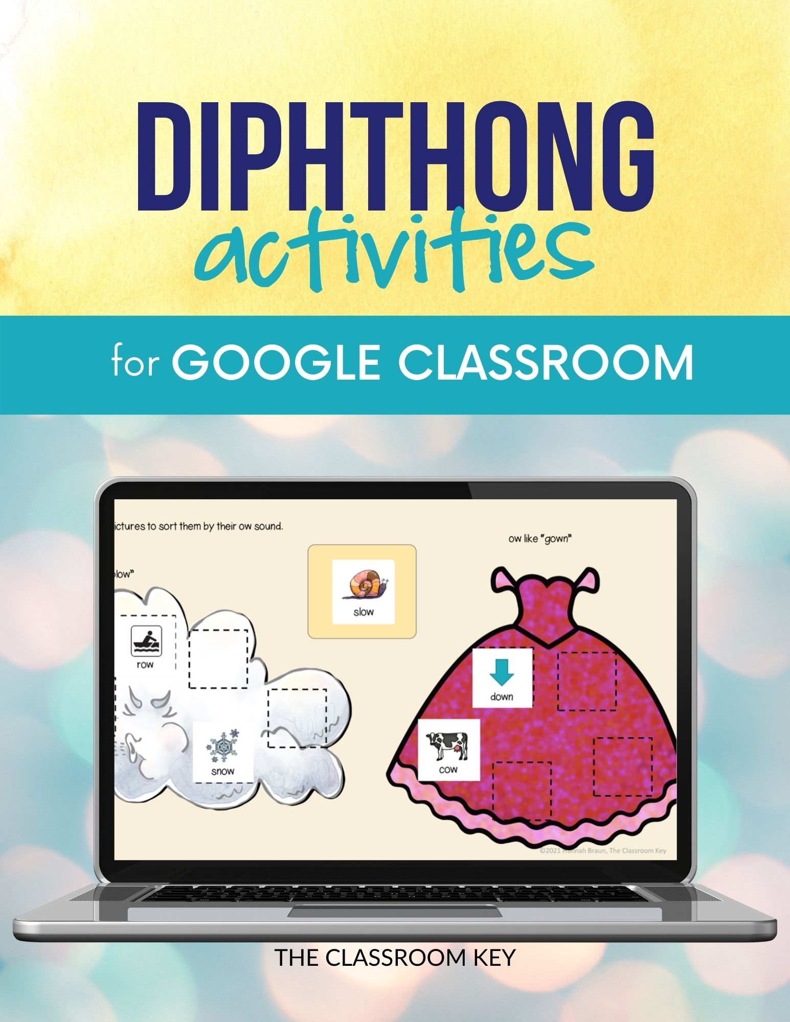 diphthong activities for Google classroom